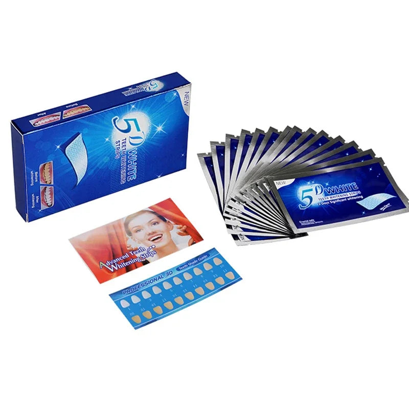 5D White Teeth Whitening Strips Professional Effects