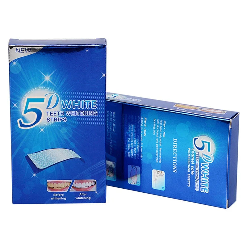 5D White Teeth Whitening Strips Professional Effects